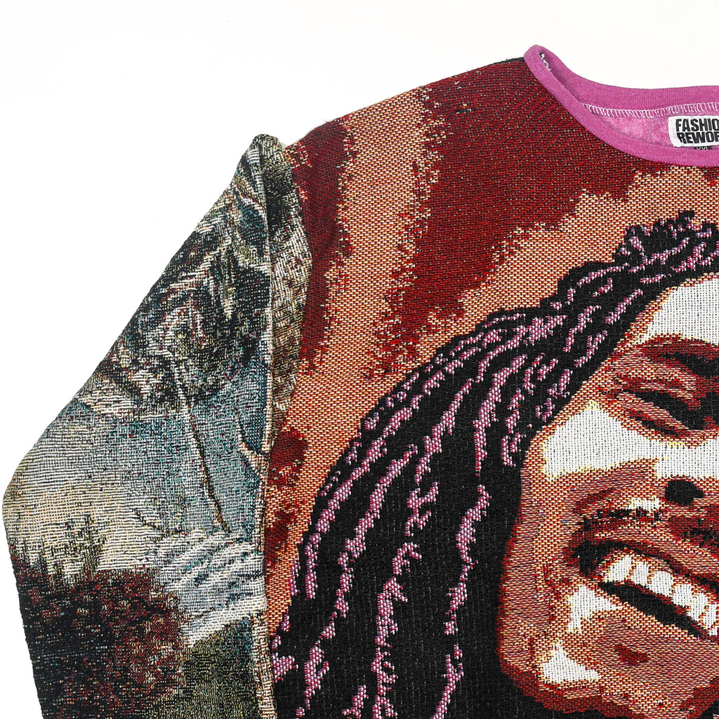 Bob Marley 96 Tapestry Panel Pullover