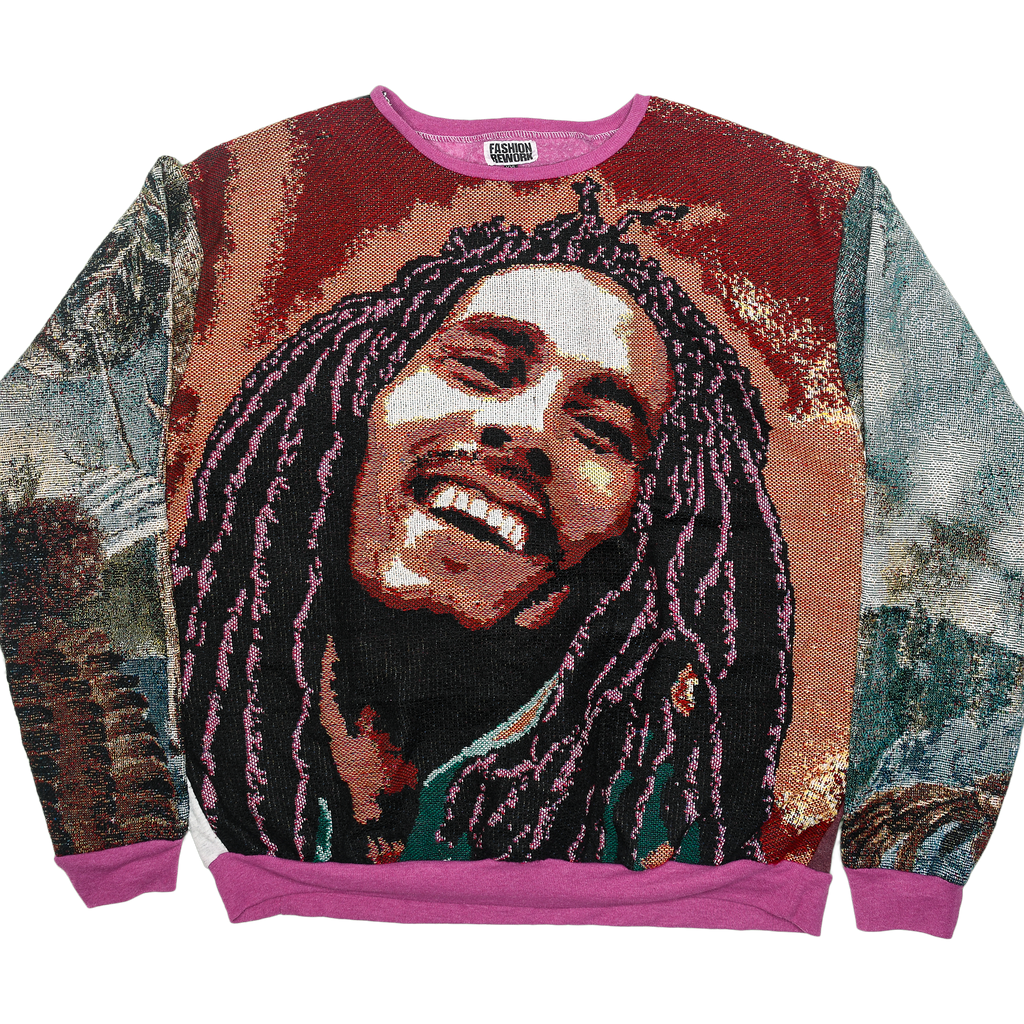 Bob Marley 96 Full Tapestry Panel Pullover