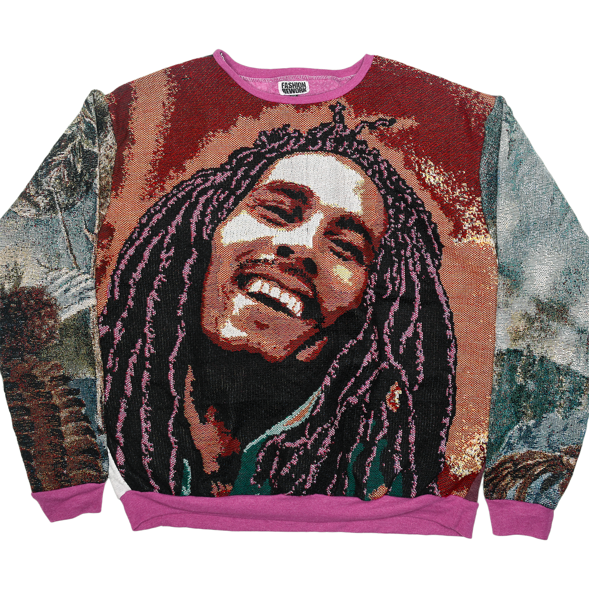 Bob Marley 96 Full Tapestry Panel Pullover