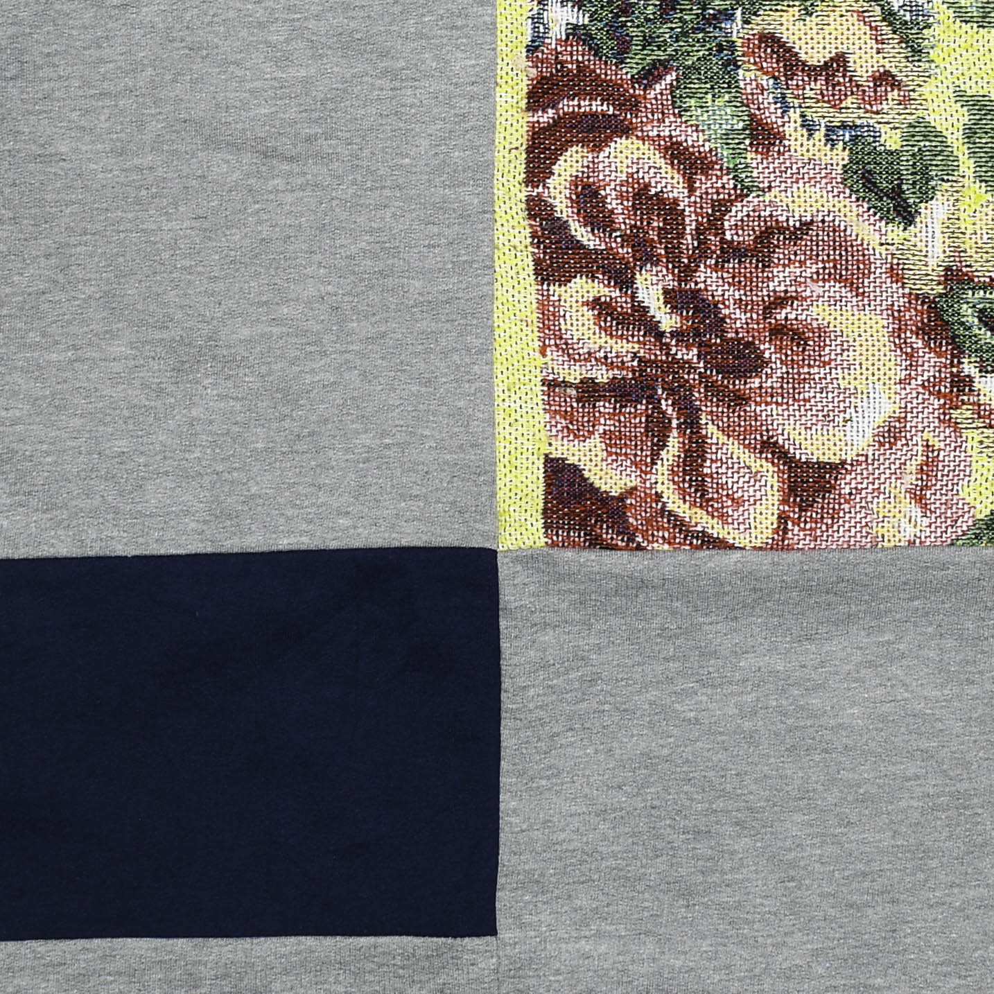 Floral Patchwork Tapestry Zip Up Hoodie