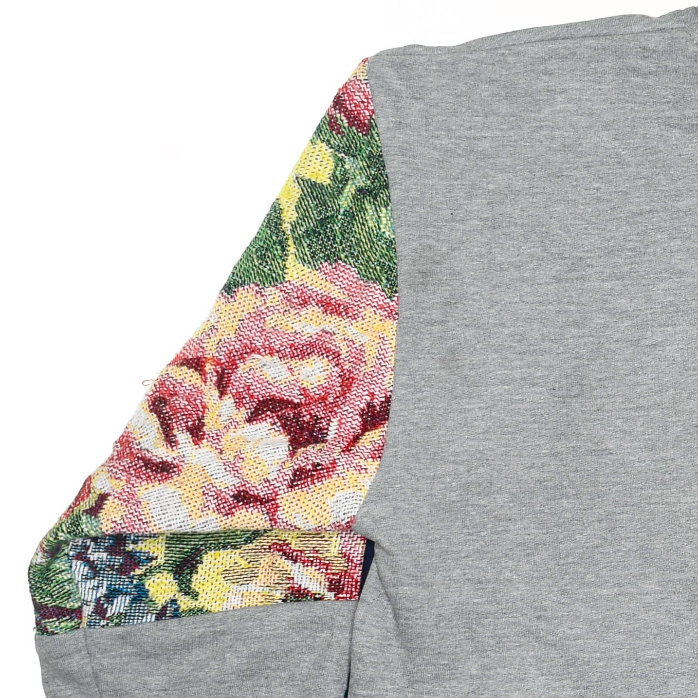 Floral Patchwork Tapestry Zip Up Hoodie