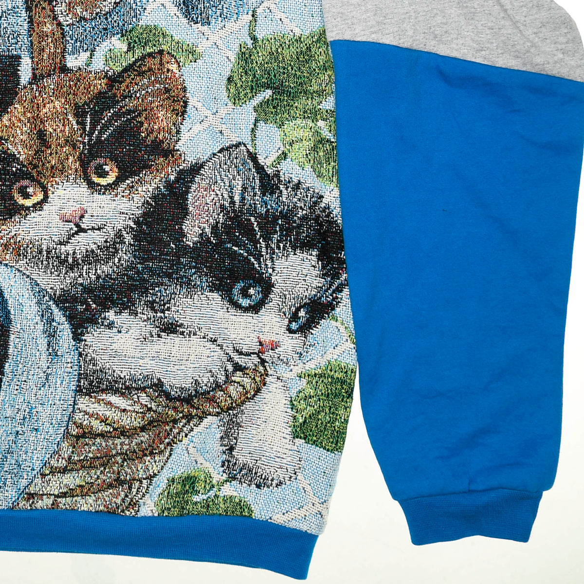 Kittens in a Basket Full Tapestry Panel Pullover