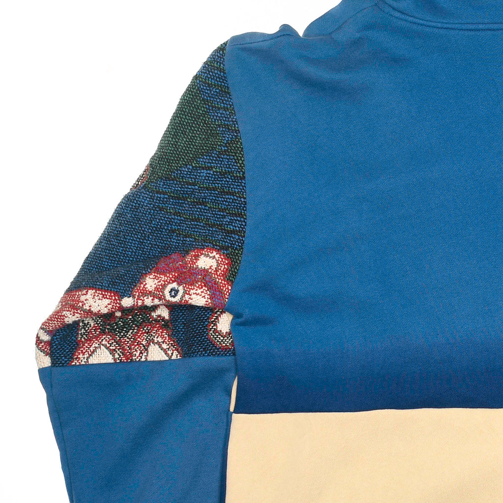 Teddy Bear Patchwork Tapestry Zip Up Hoodie