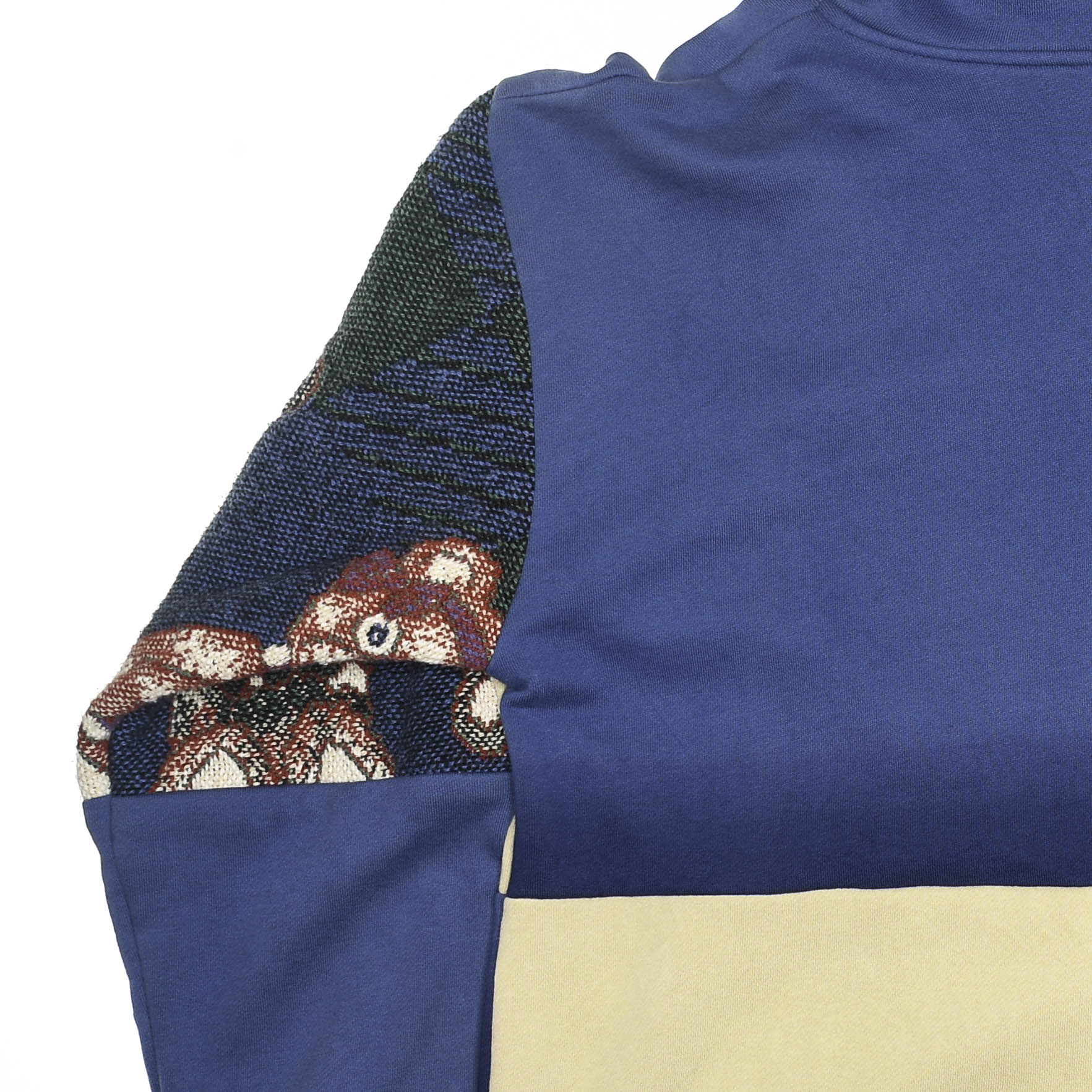 Teddy Bear Patchwork Tapestry Zip Up Hoodie