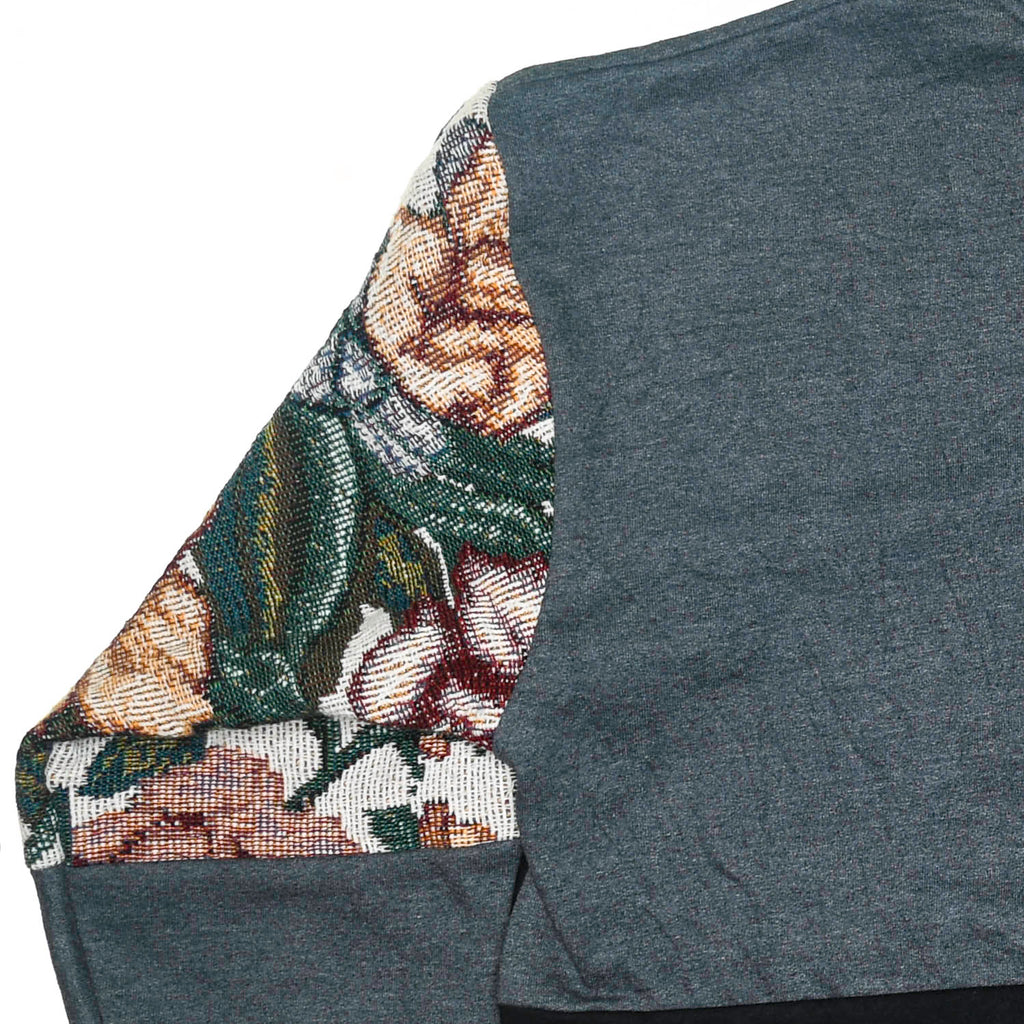 Floral Patchwork Tapestry Zip Up Hoodie