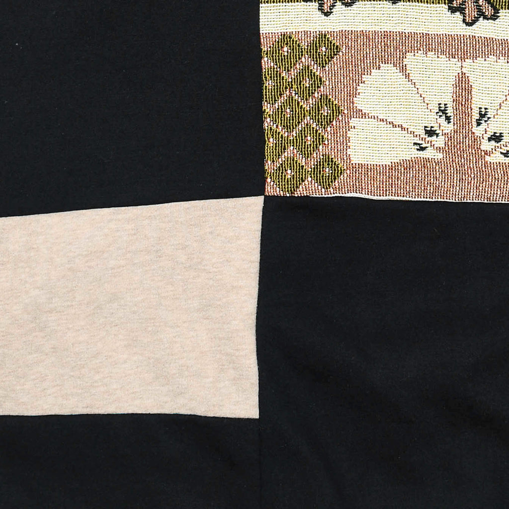 Flower Tapestry Patchwork Zip Up Hoodie