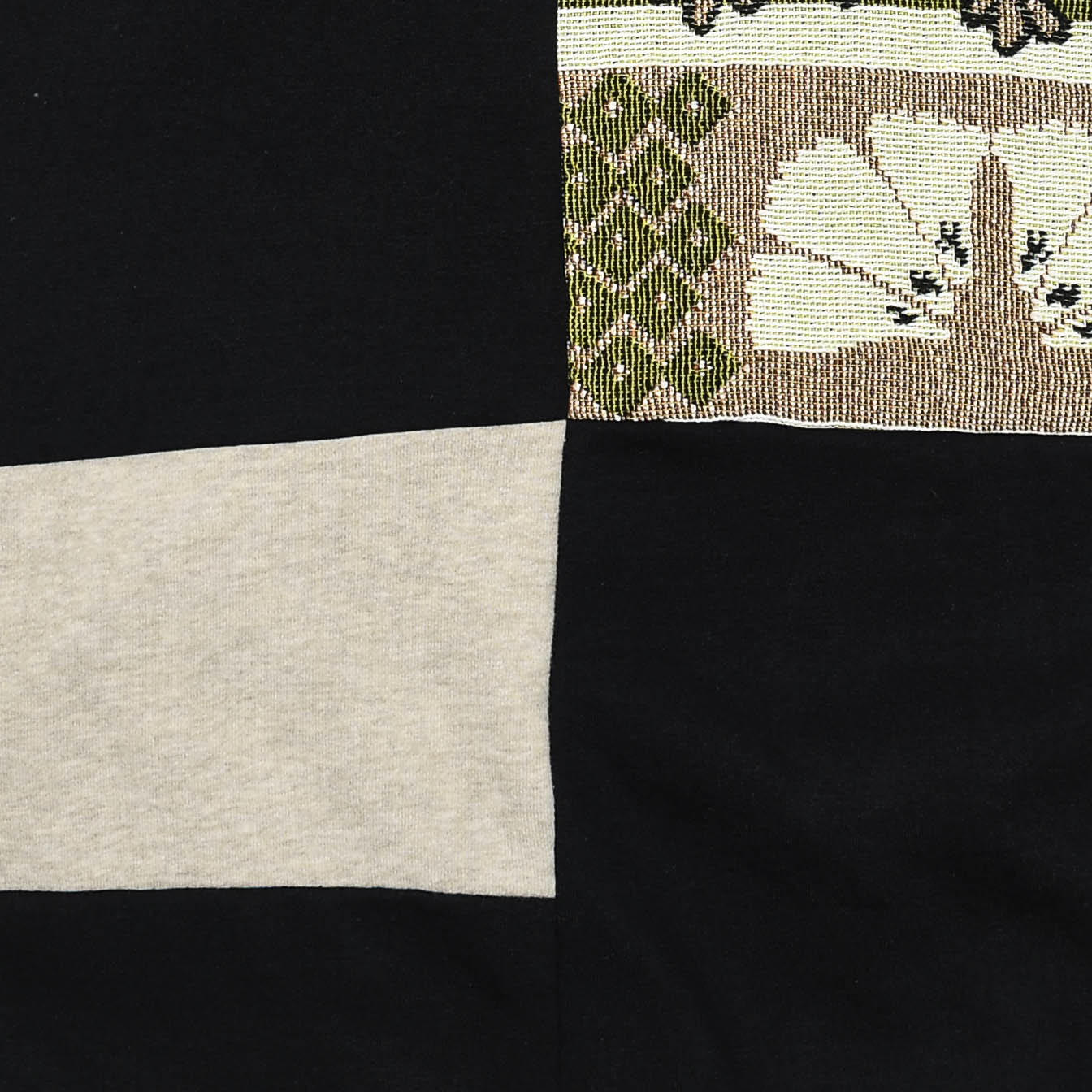 Flower Tapestry Patchwork Zip Up Hoodie