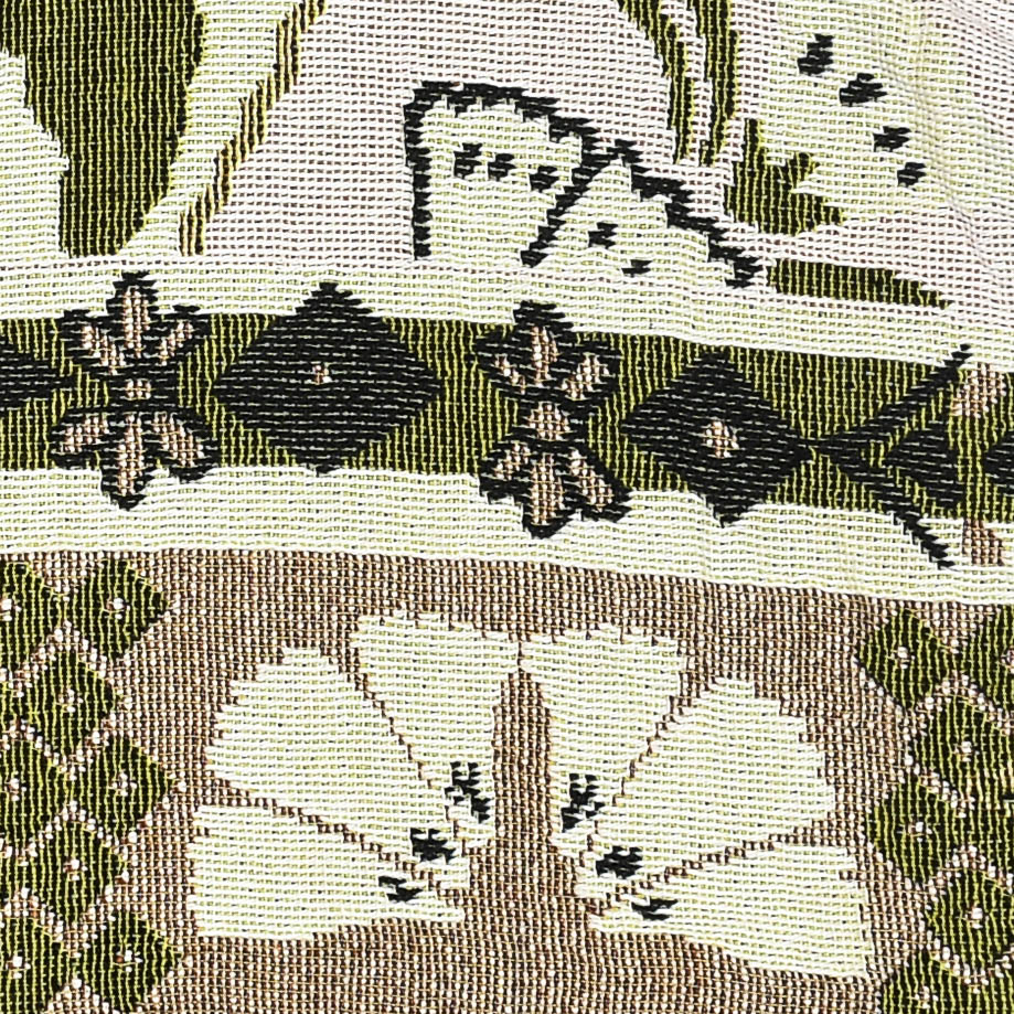 Flower Tapestry Patchwork Zip Up Hoodie