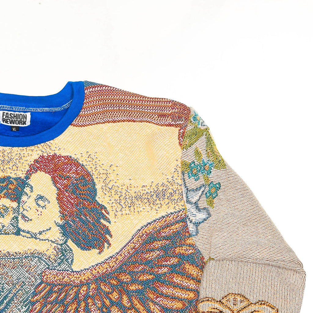 Angel Tapestry Panel Pullover