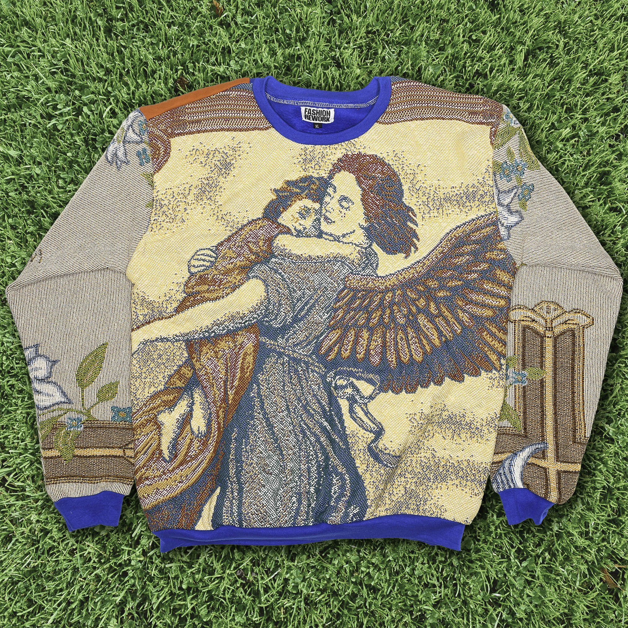 Angel Tapestry Panel Pullover
