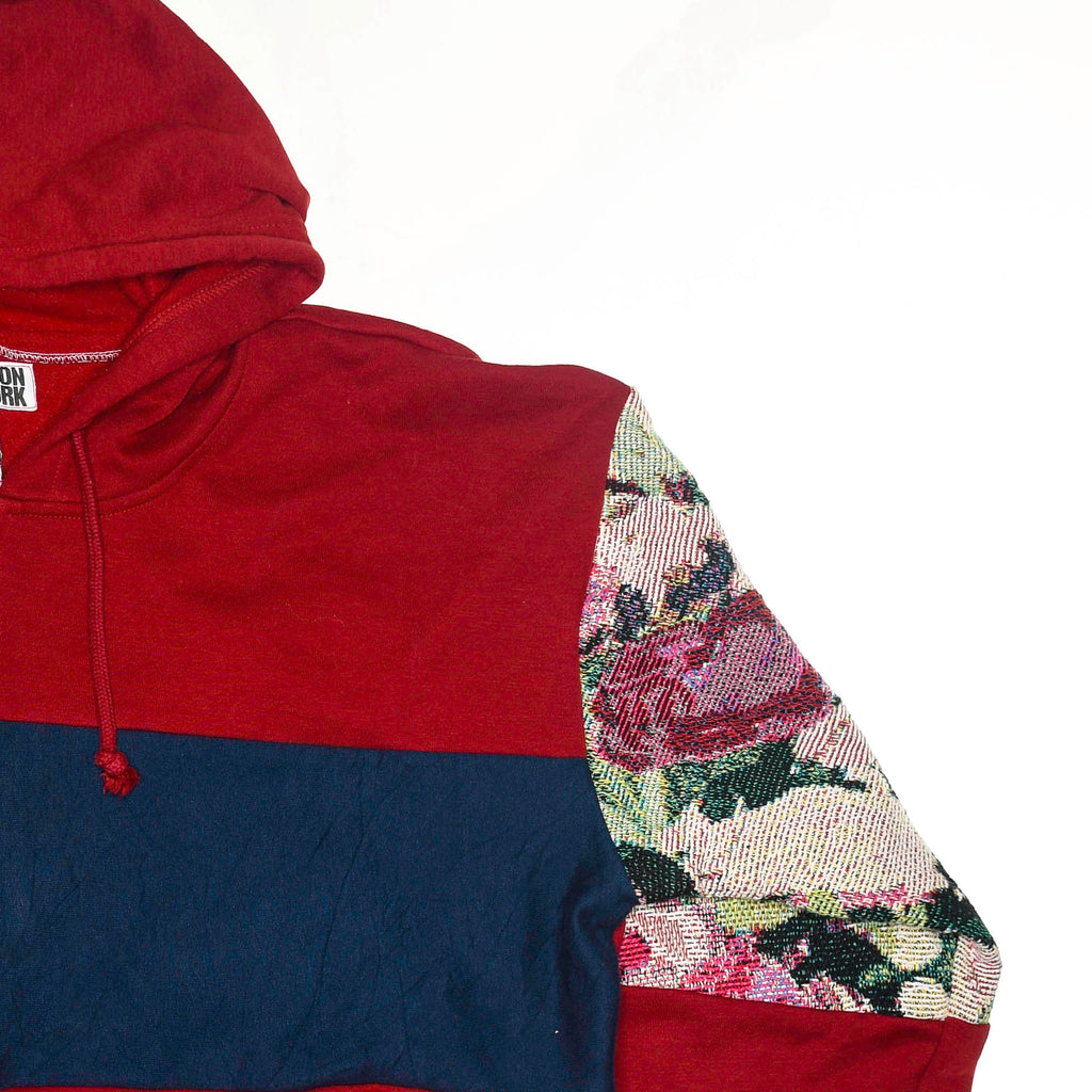 Hummingbird Patchwork Tapestry Zip Up Hoodie