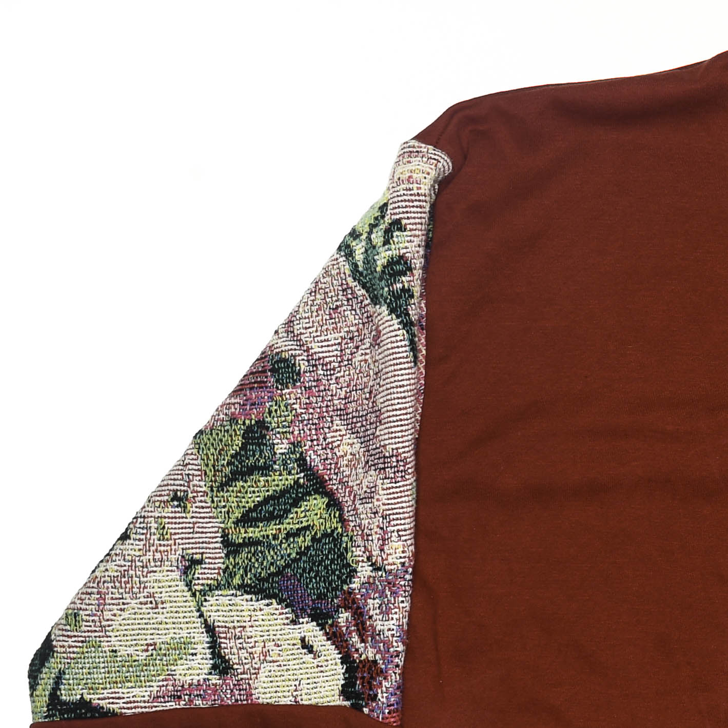 Hummingbird Patchwork Tapestry Zip Up Hoodie