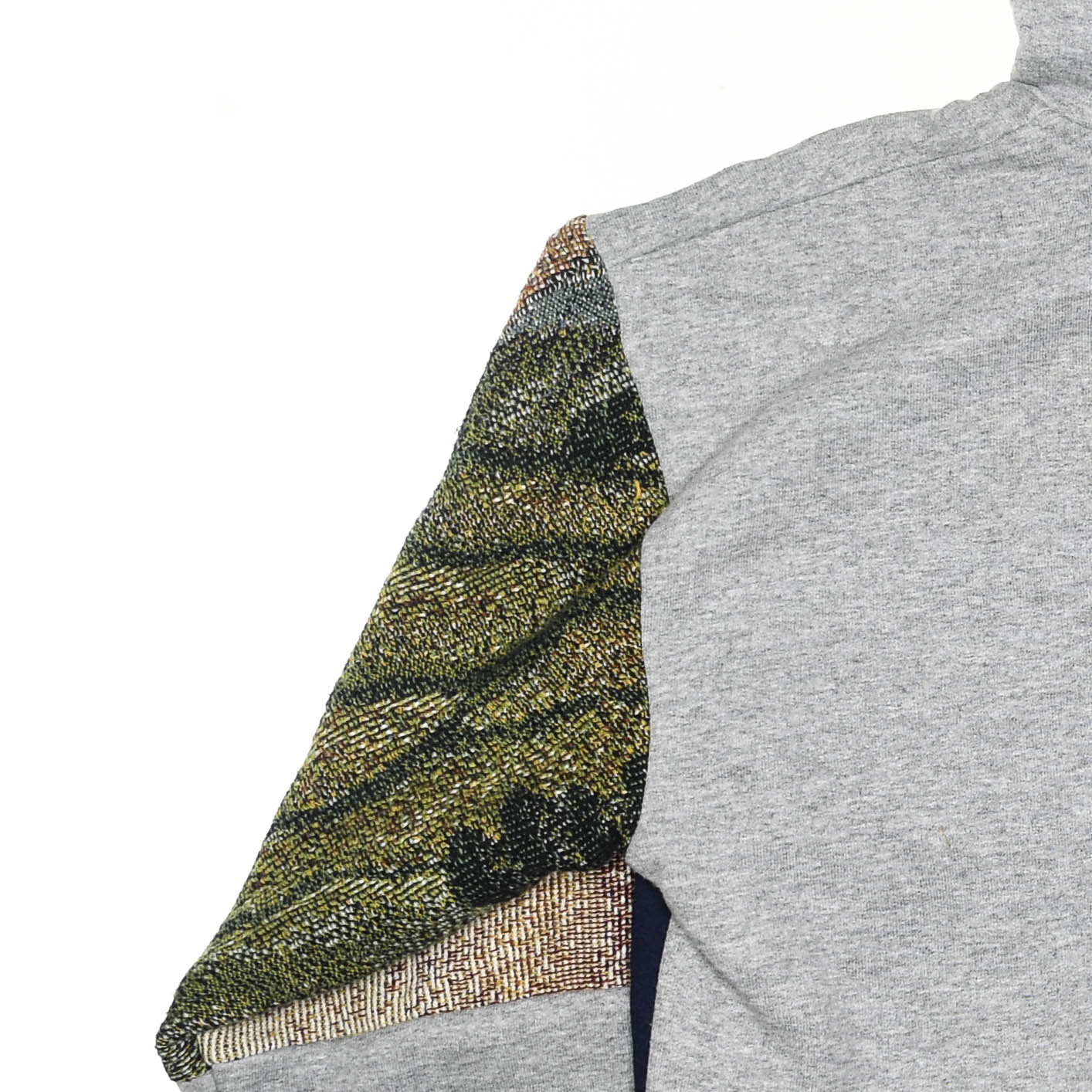 Cozy Cottage Patchwork Tapestry Zip Up Hoodie
