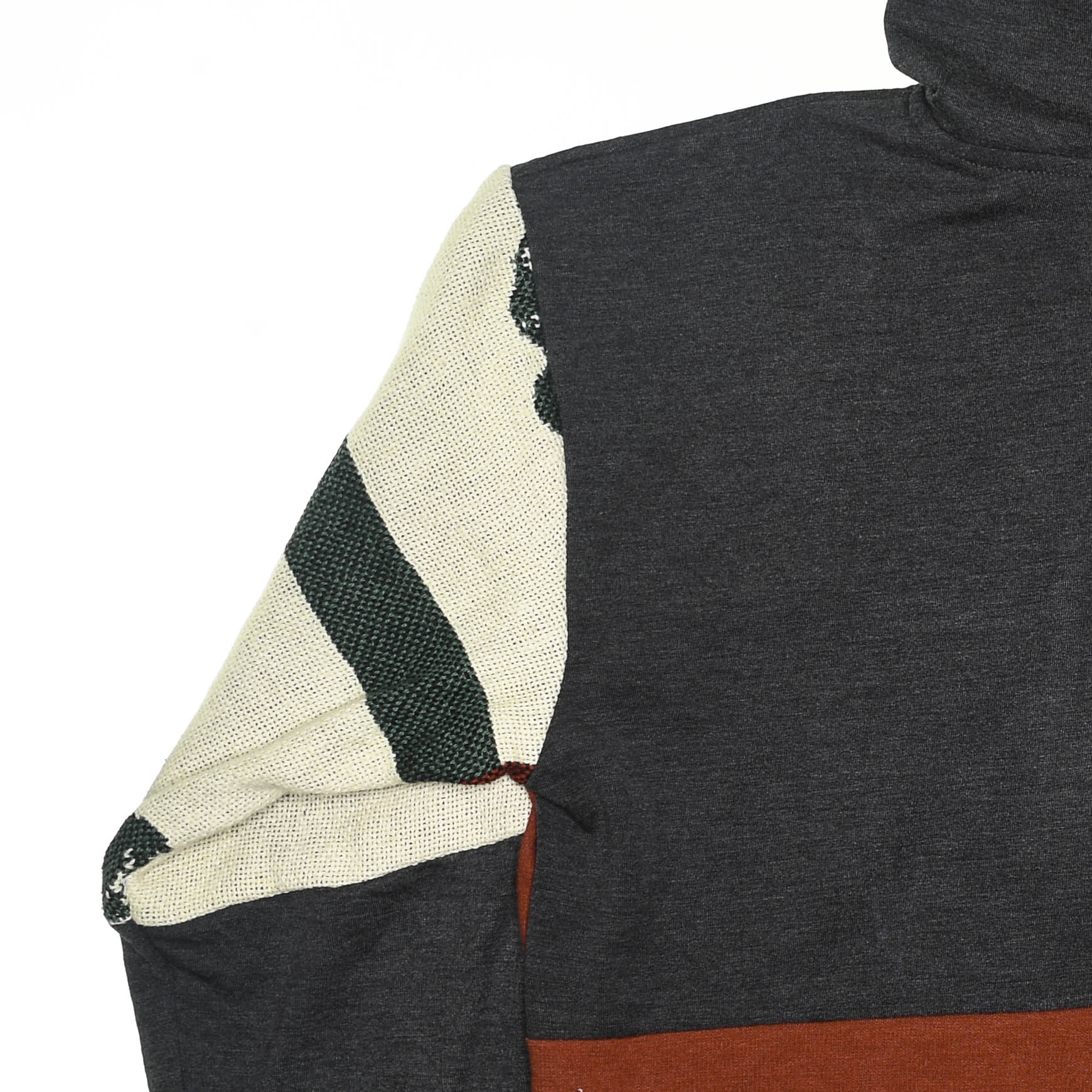 Vintage Basketball Patchwork Tapestry Zip Up Hoodie