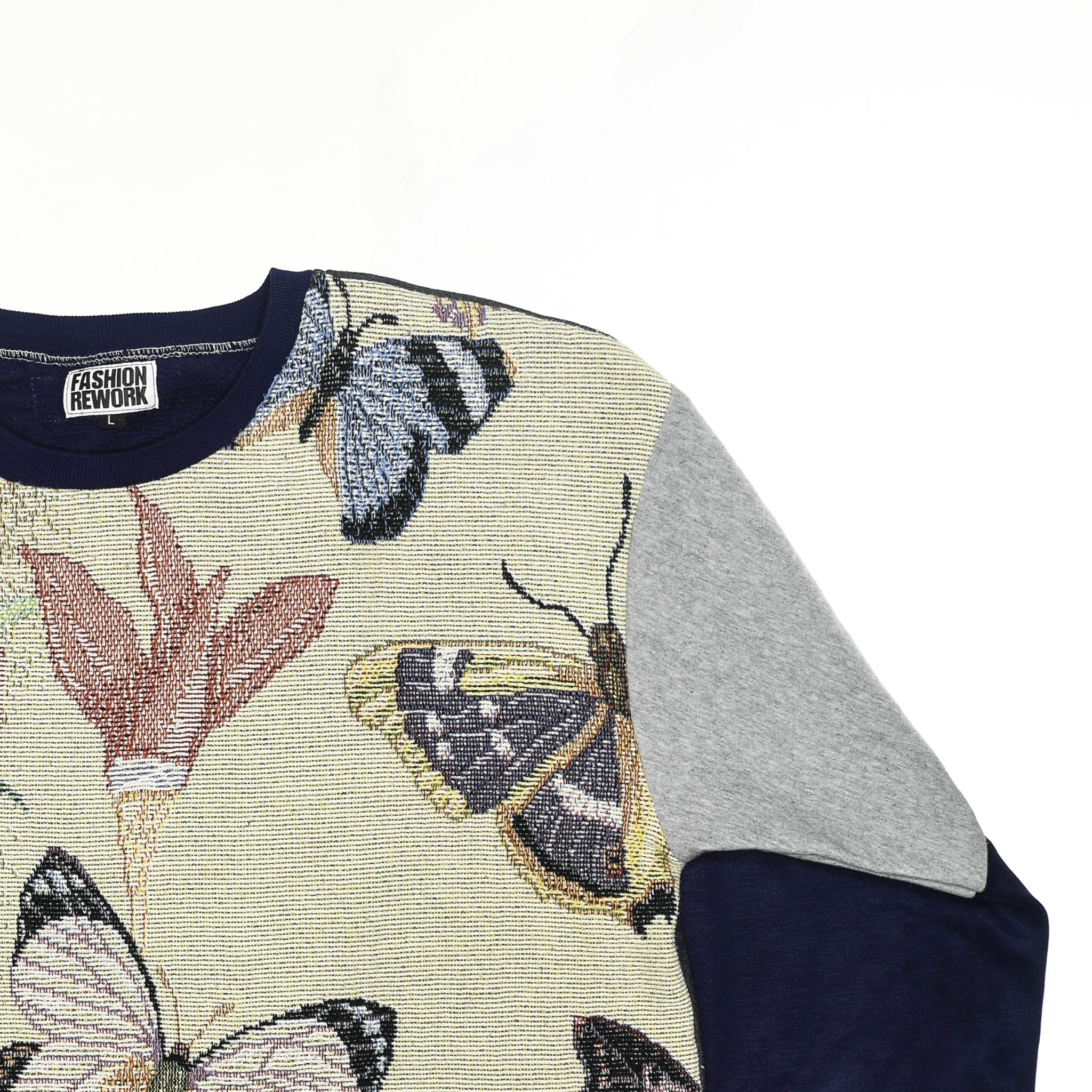 Butterfly Tapestry Panel Pullover