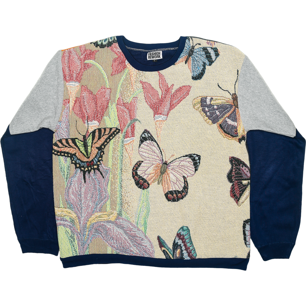 Butterfly Tapestry Panel Pullover