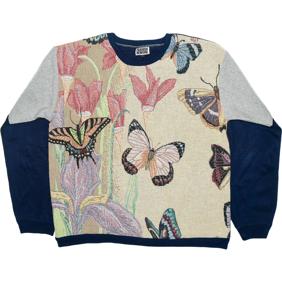 Butterfly Tapestry Panel Pullover