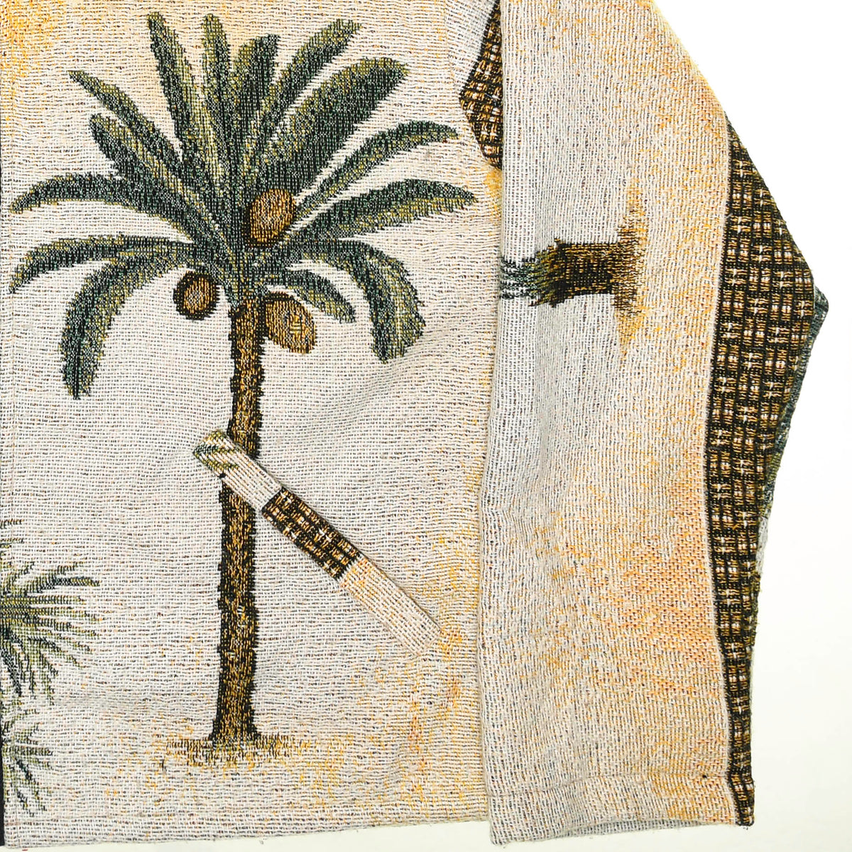Tropical Palm Tree Double Tapestry Zip Through