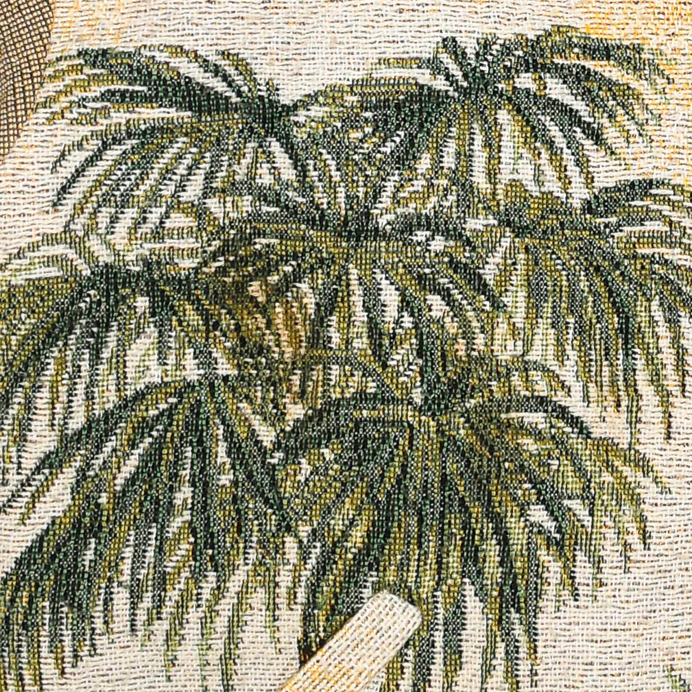 Tropical Palm Tree Double Tapestry Zip Through