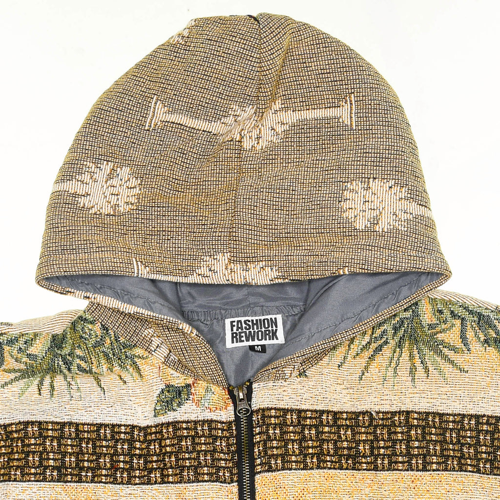 Tropical Palm Tree Double Tapestry Zip Through