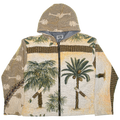 Tropical Palm Tree Double Tapestry Zip Through
