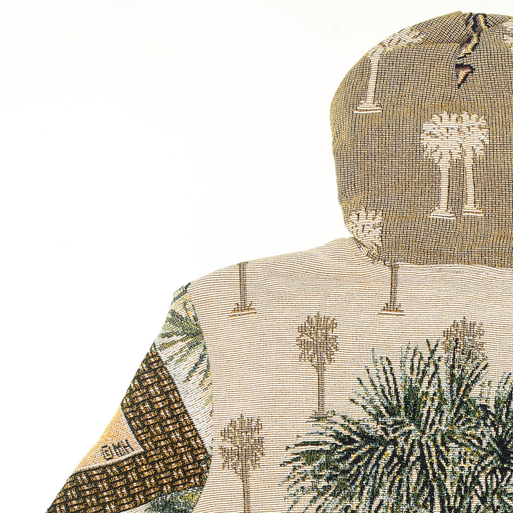 Tropical Palm Tree Double Tapestry Zip Through