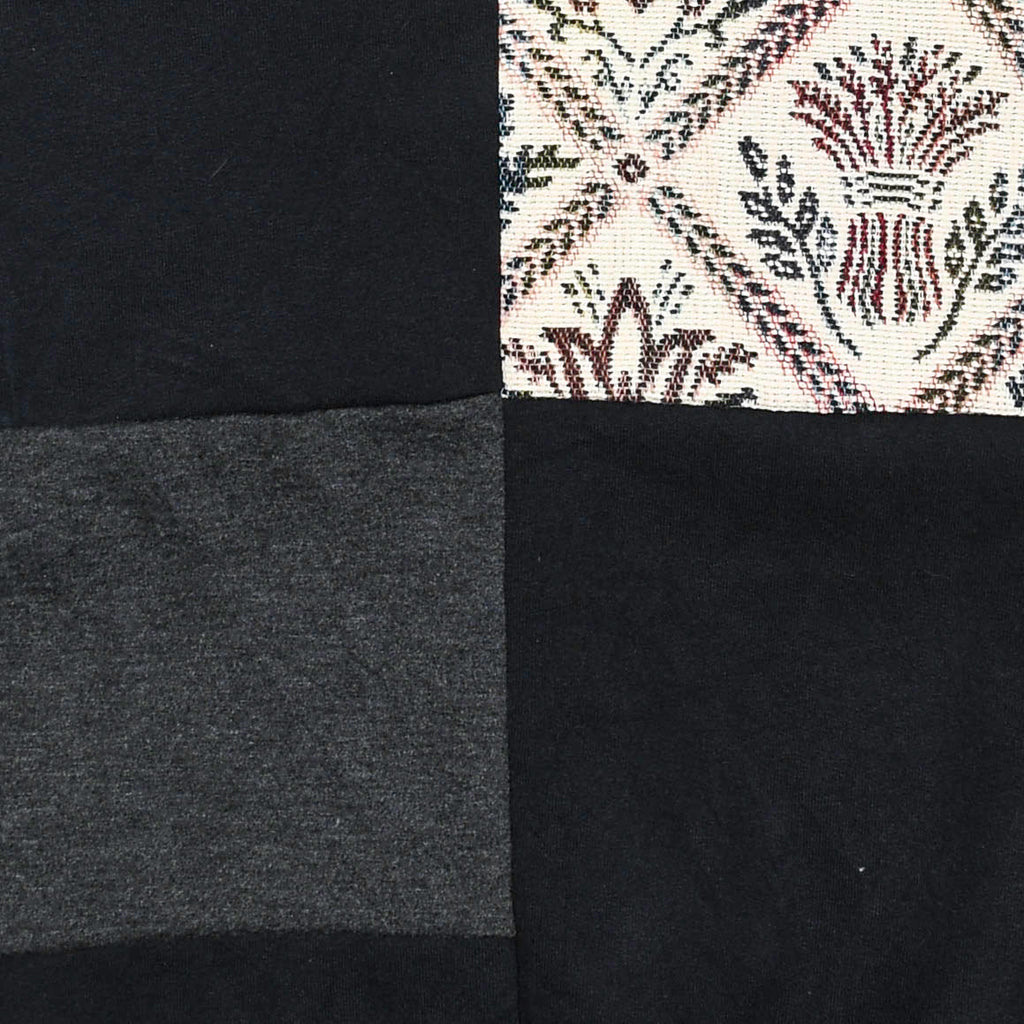 Unique Print Patchwork Tapestry Zip Up Hoodie