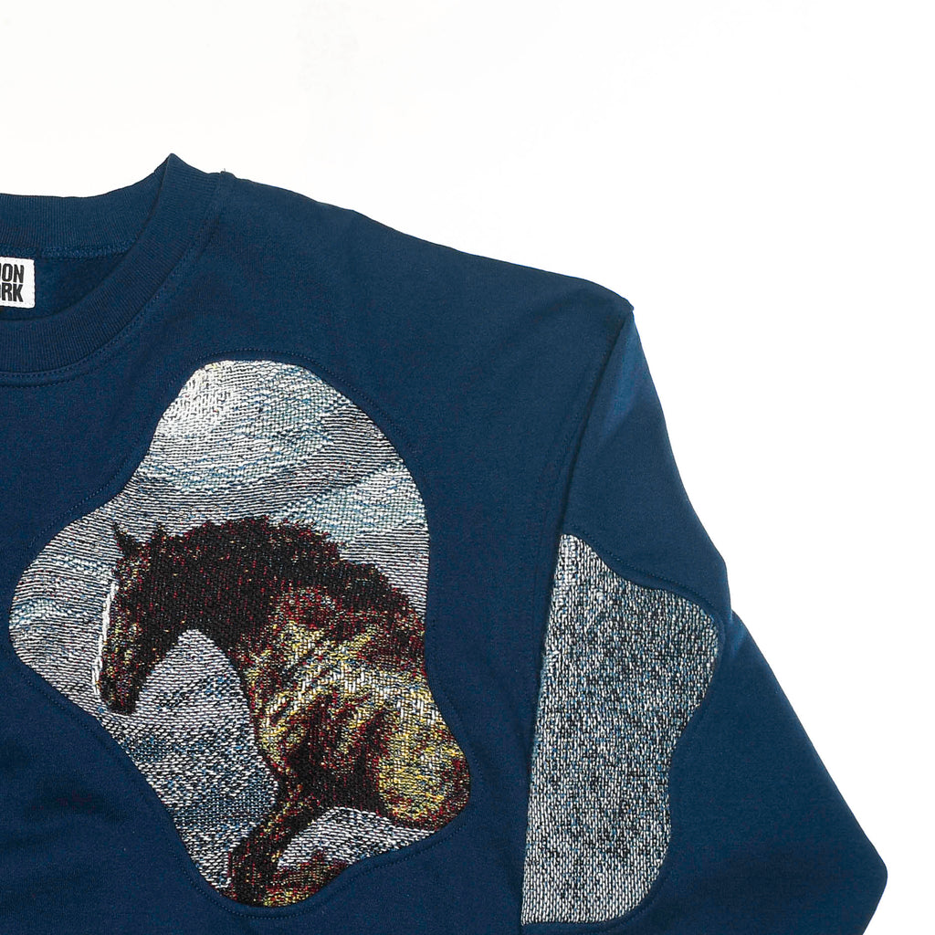 Blue Skies & Horses Amoeba Tapestry Pullover