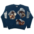 Blue Skies & Horses Amoeba Tapestry Pullover