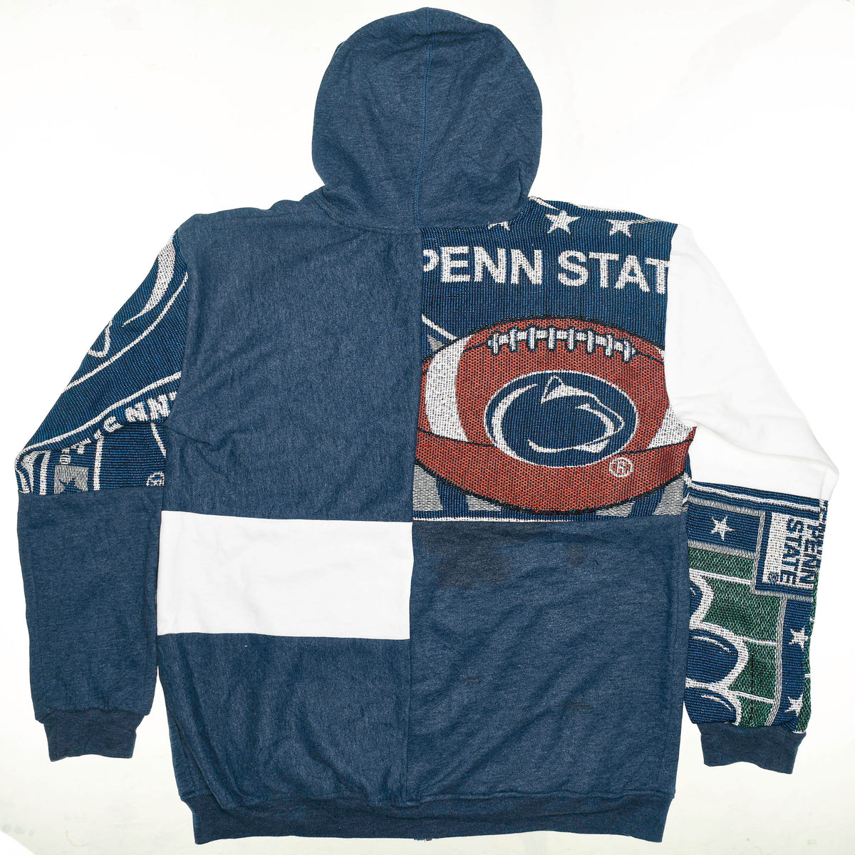 Penn State Football Tapestry Patchwork Zip Up Hoodie