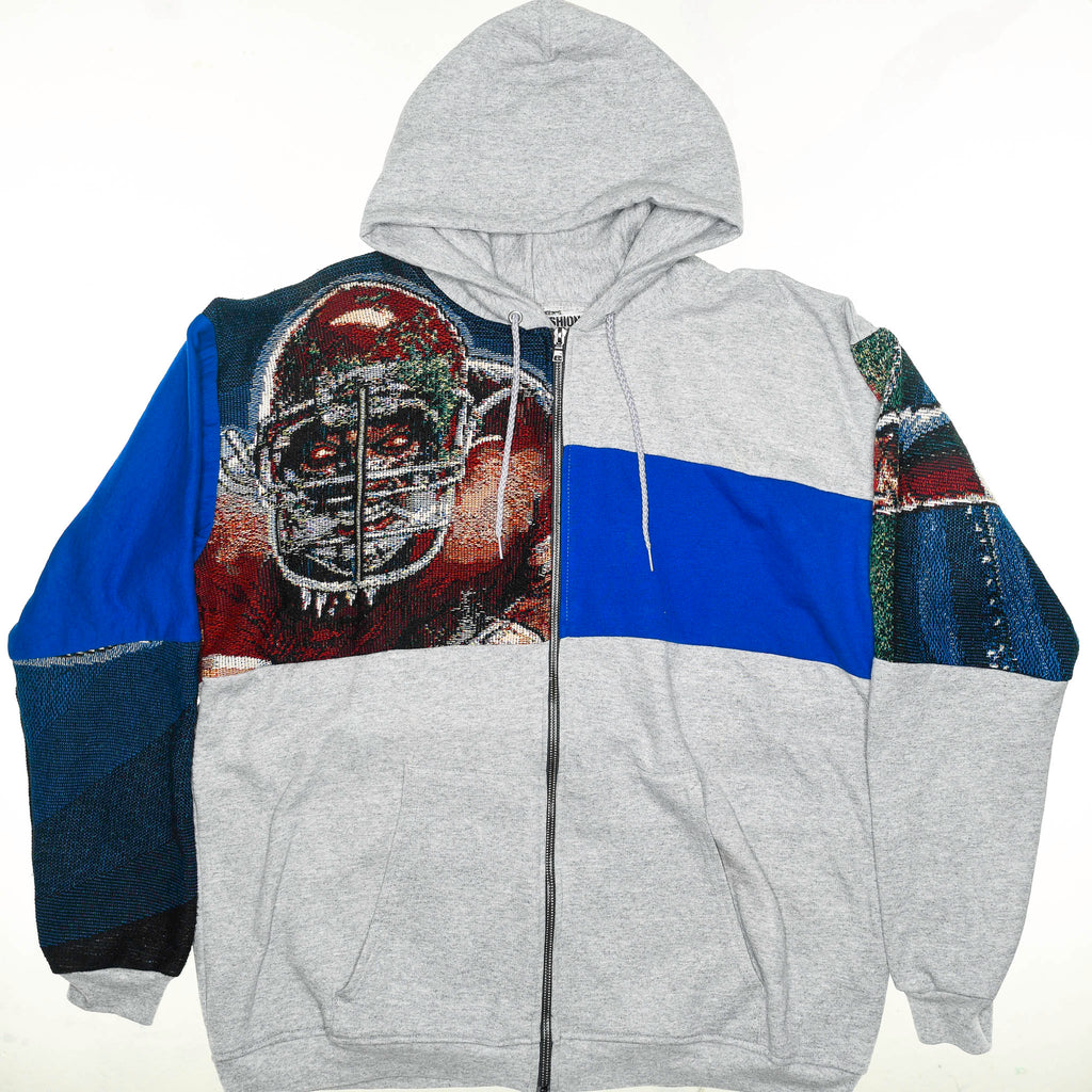 Kansas City Chiefs Patchwork Tapestry Zip Up Hoodie