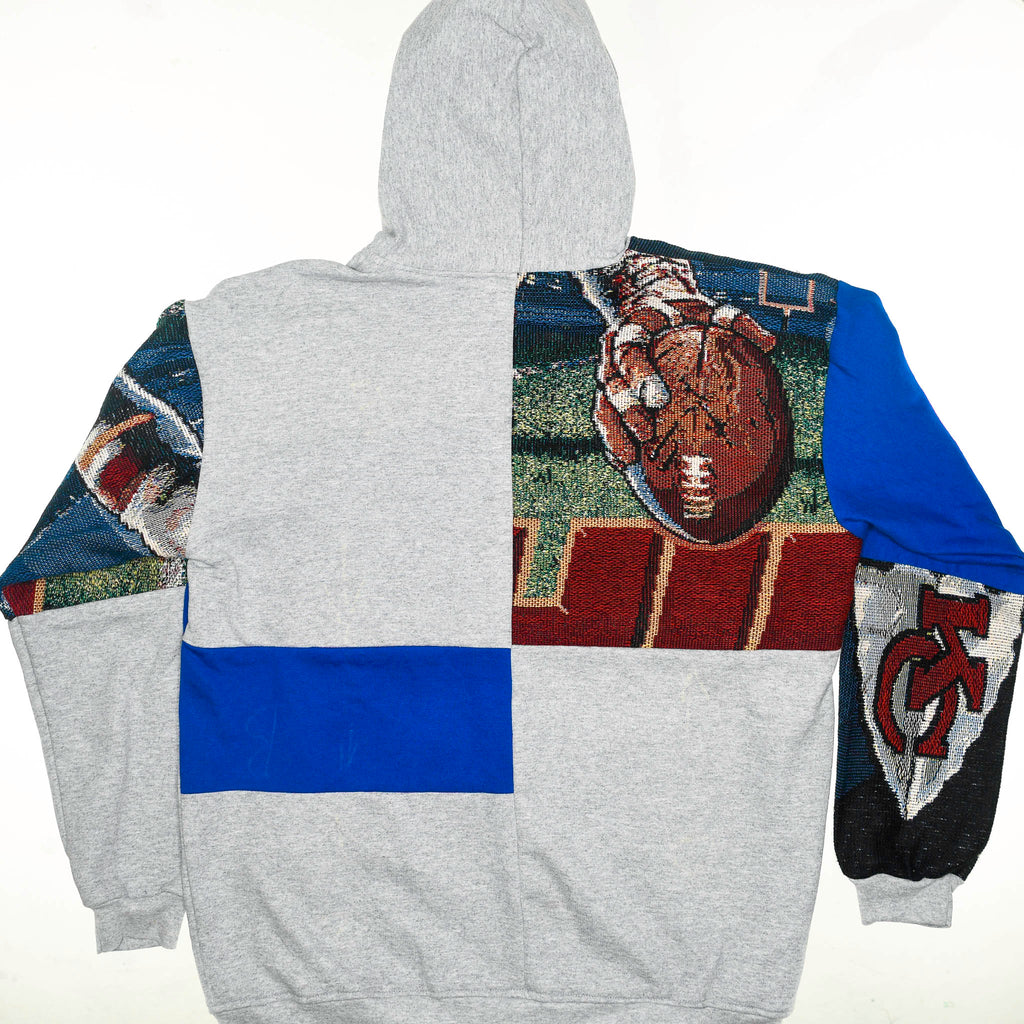 Kansas City Chiefs Patchwork Tapestry Zip Up Hoodie