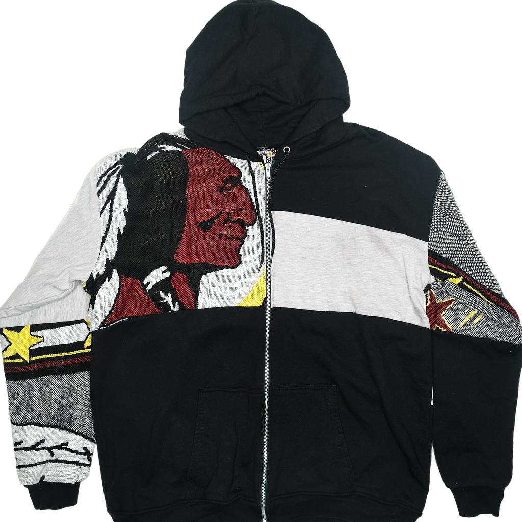 Washington Redskins Tapestry Patchwork Zip Up Hoodie