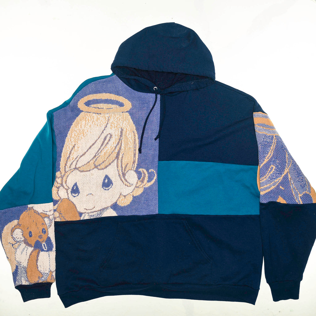 Little Angel Patchwork Tapestry Hoodie