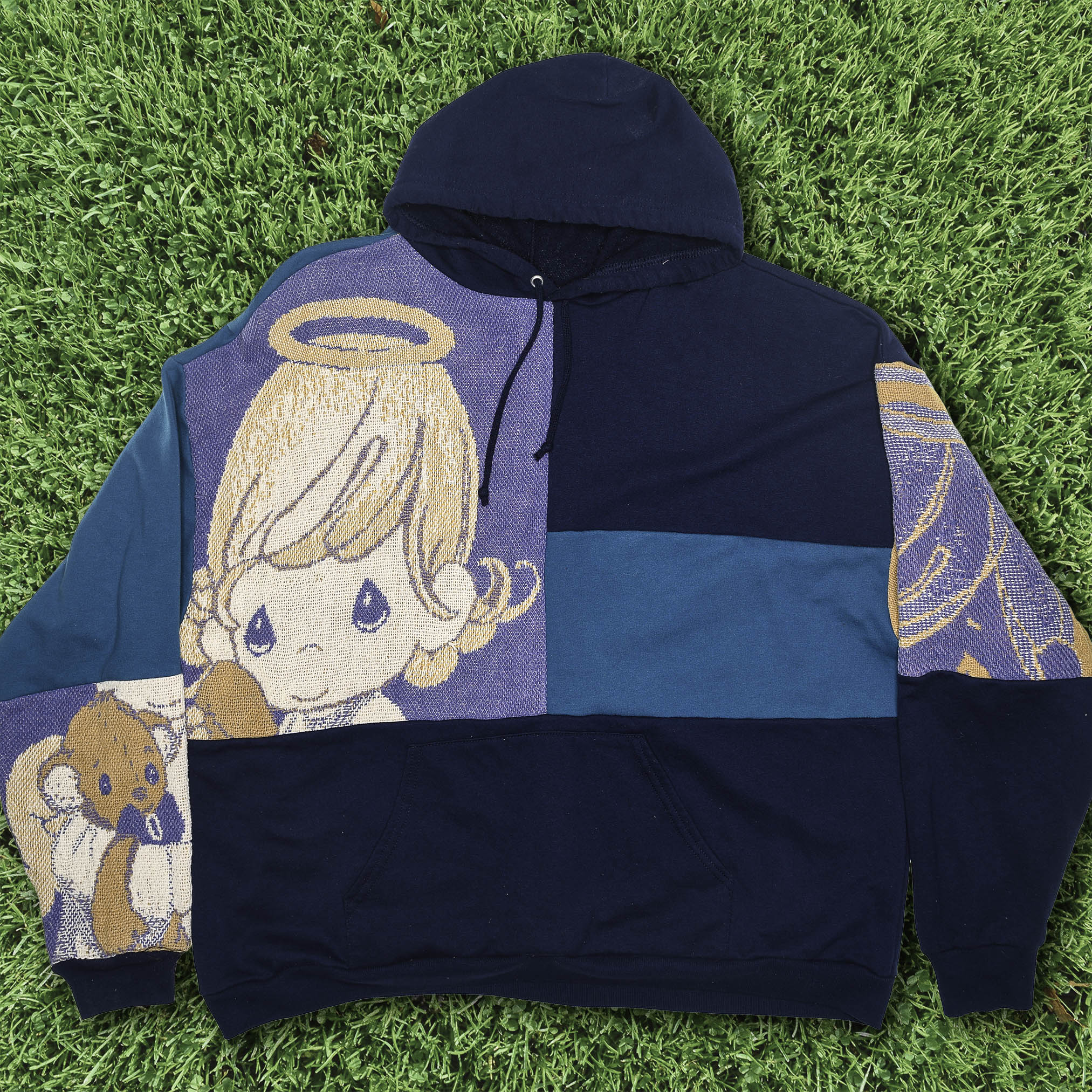Little Angel Patchwork Tapestry Hoodie