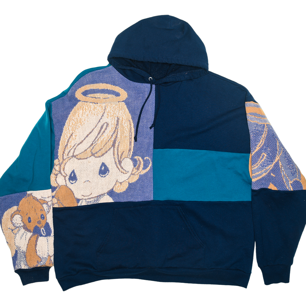 Precious Moment Little Angel Patchwork Tapestry Hoodie