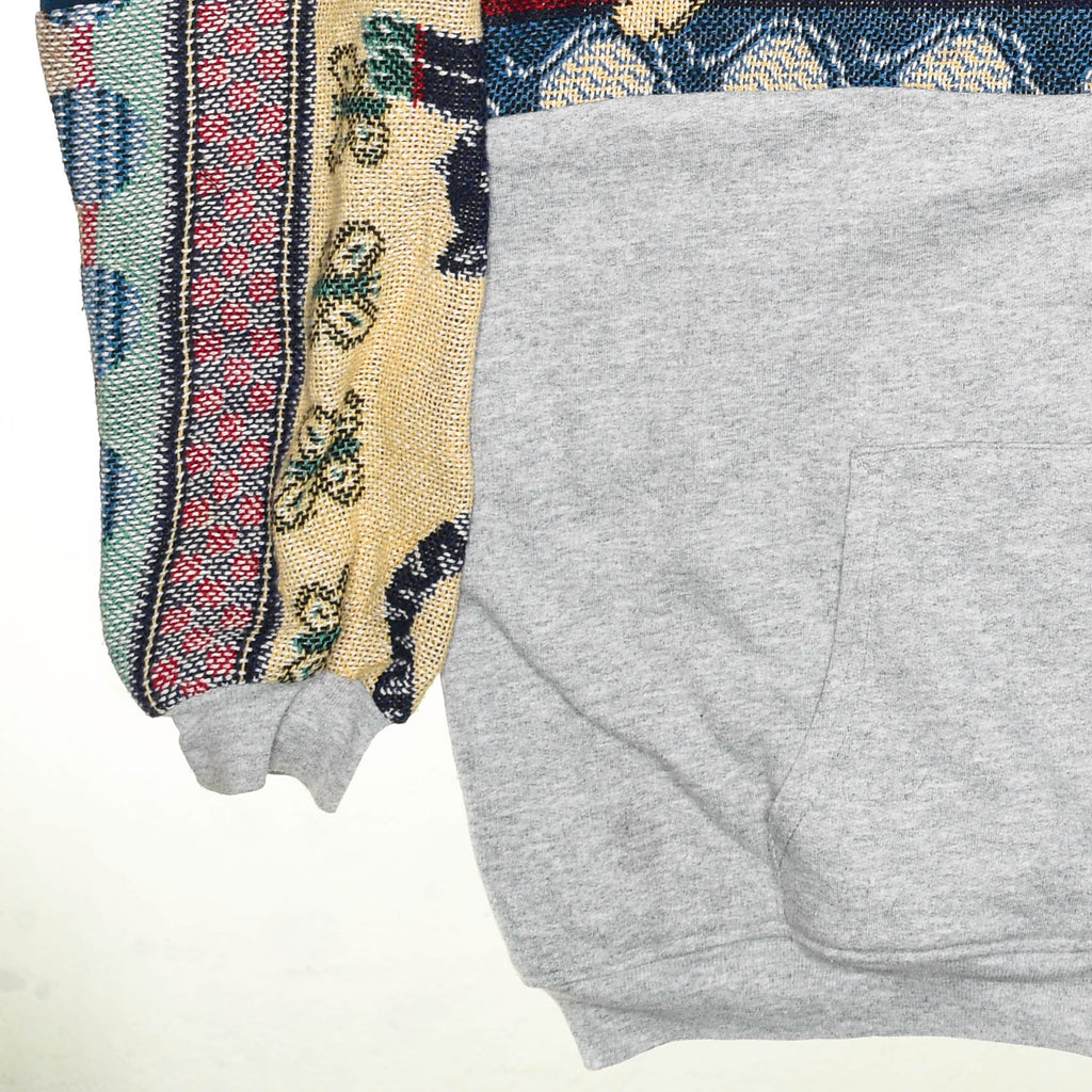 Playing Cats Patchwork Tapestry Zip Up Hoodie