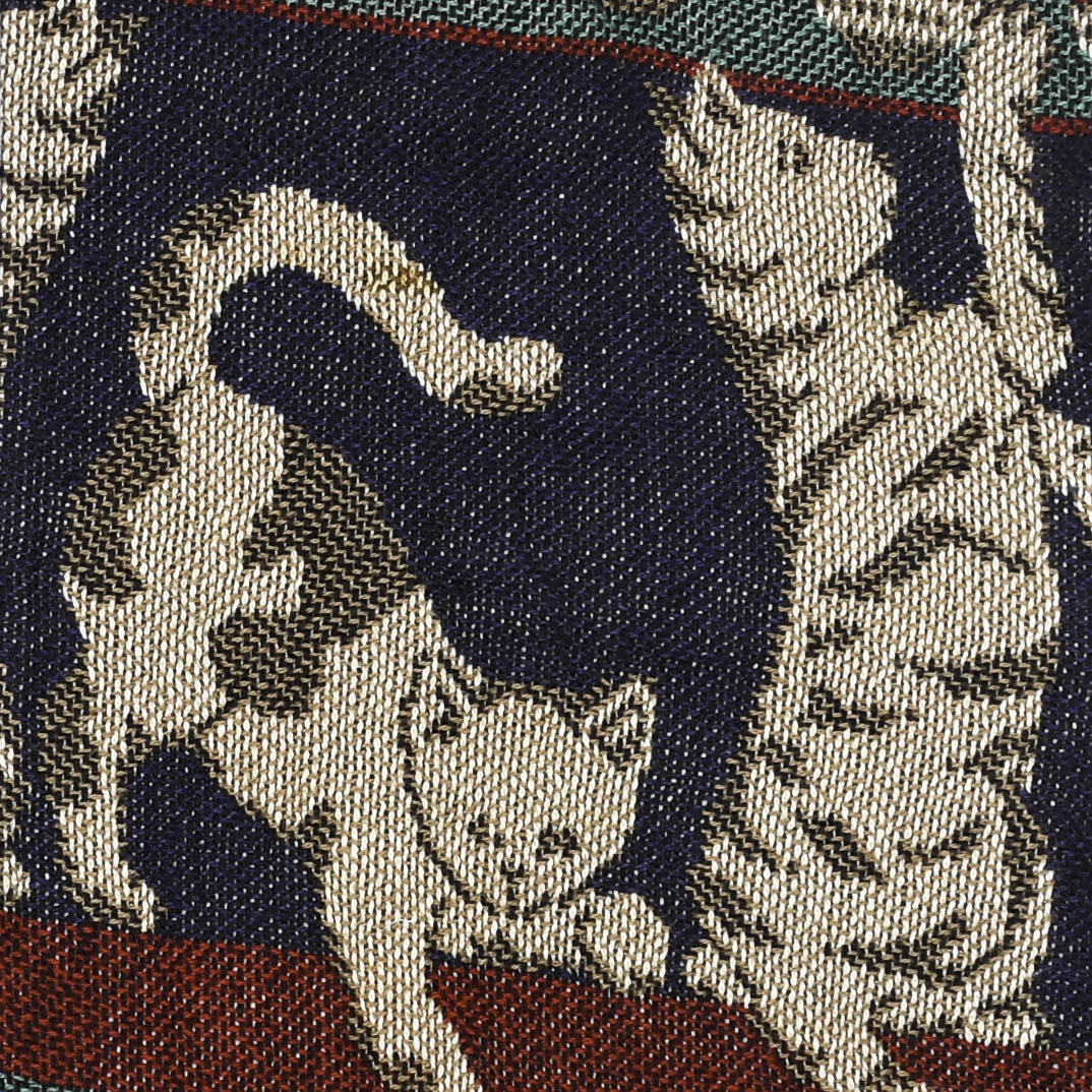 Playing Cats Patchwork Tapestry Zip Up Hoodie