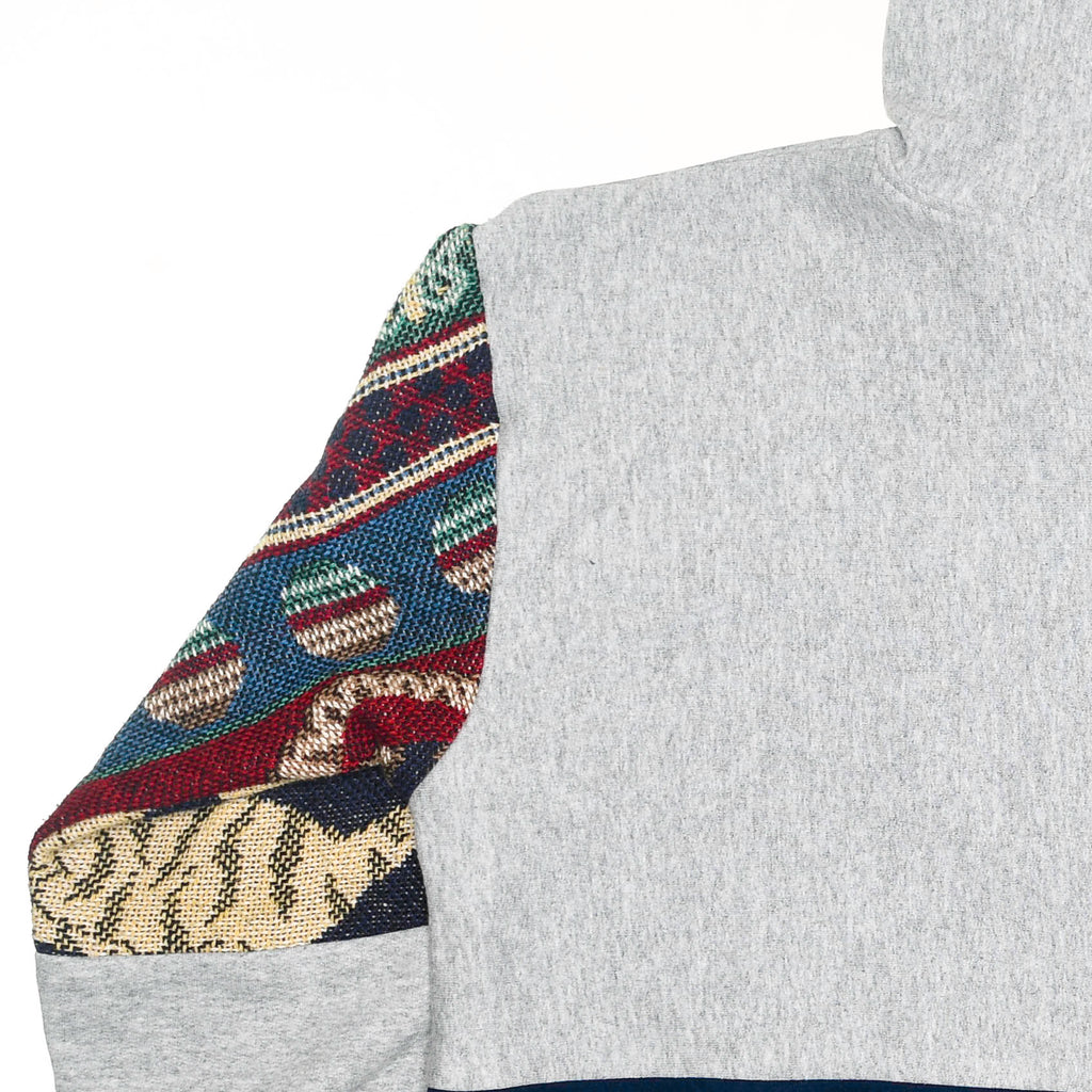 Playing Cats Patchwork Tapestry Zip Up Hoodie