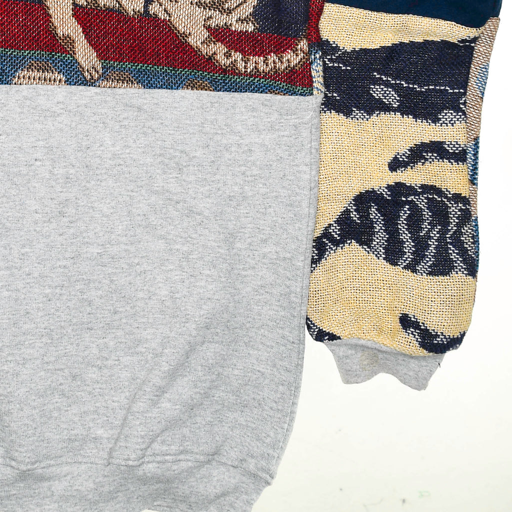 Playing Cats Patchwork Tapestry Zip Up Hoodie