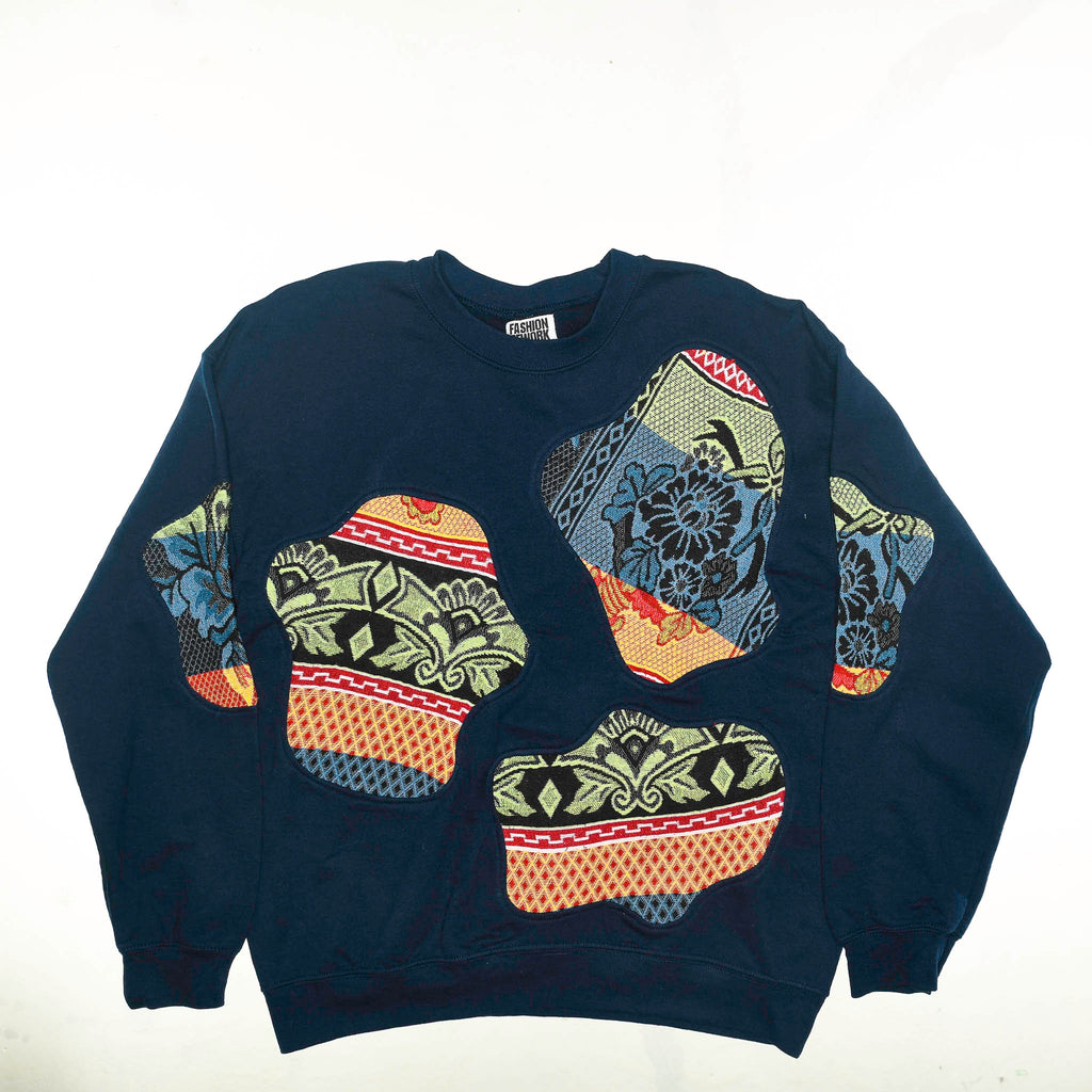 Patterned Amoeba Tapestry Pullover