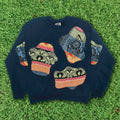 Floral Paisley Amoeba Tapestry Pullover