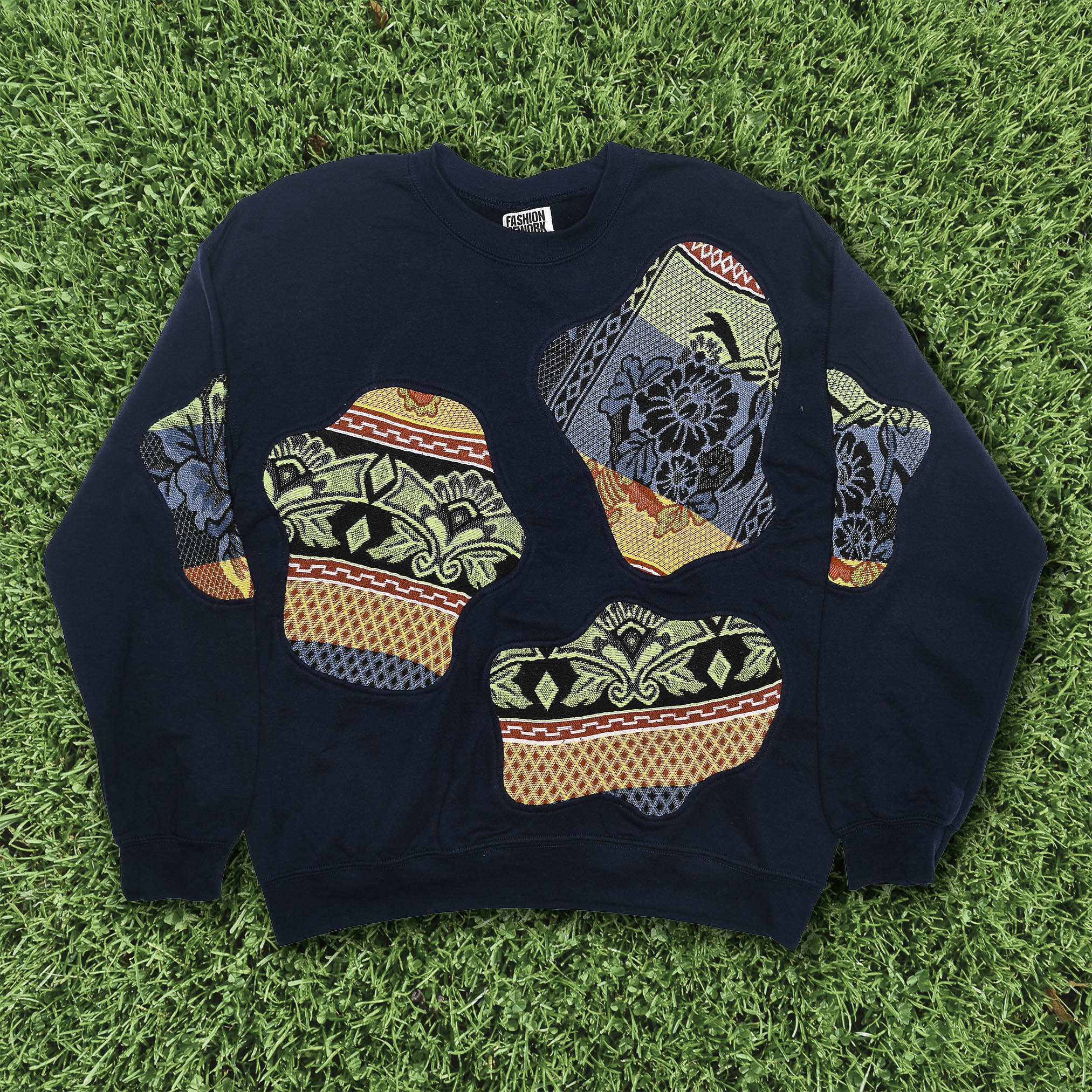 Patterned Amoeba Tapestry Pullover