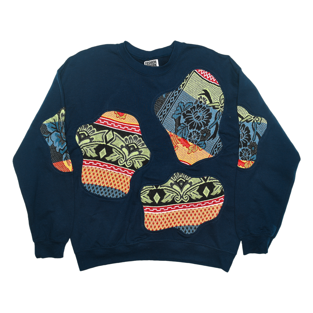 Floral Paisley Amoeba Tapestry Pullover