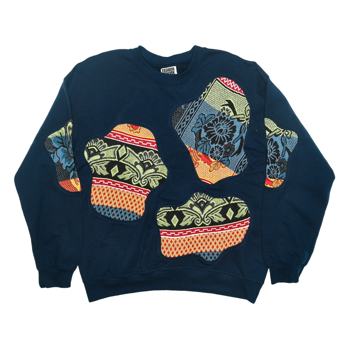 Floral Paisley Amoeba Tapestry Pullover