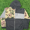 Paisley Florals Tapestry Patchwork Zip Up