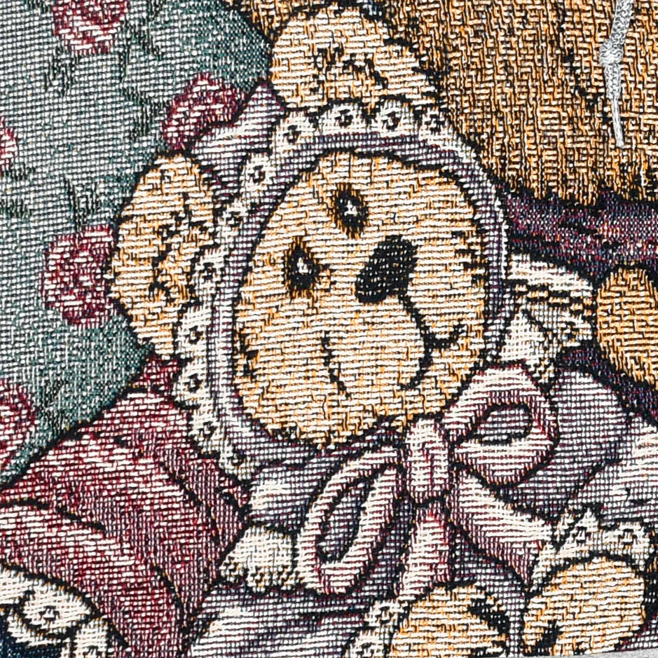Teddy Bear Patchwork Tapestry Zip Up Hoodie