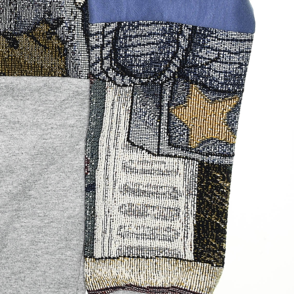 Teddy Bear Patchwork Tapestry Zip Up Hoodie