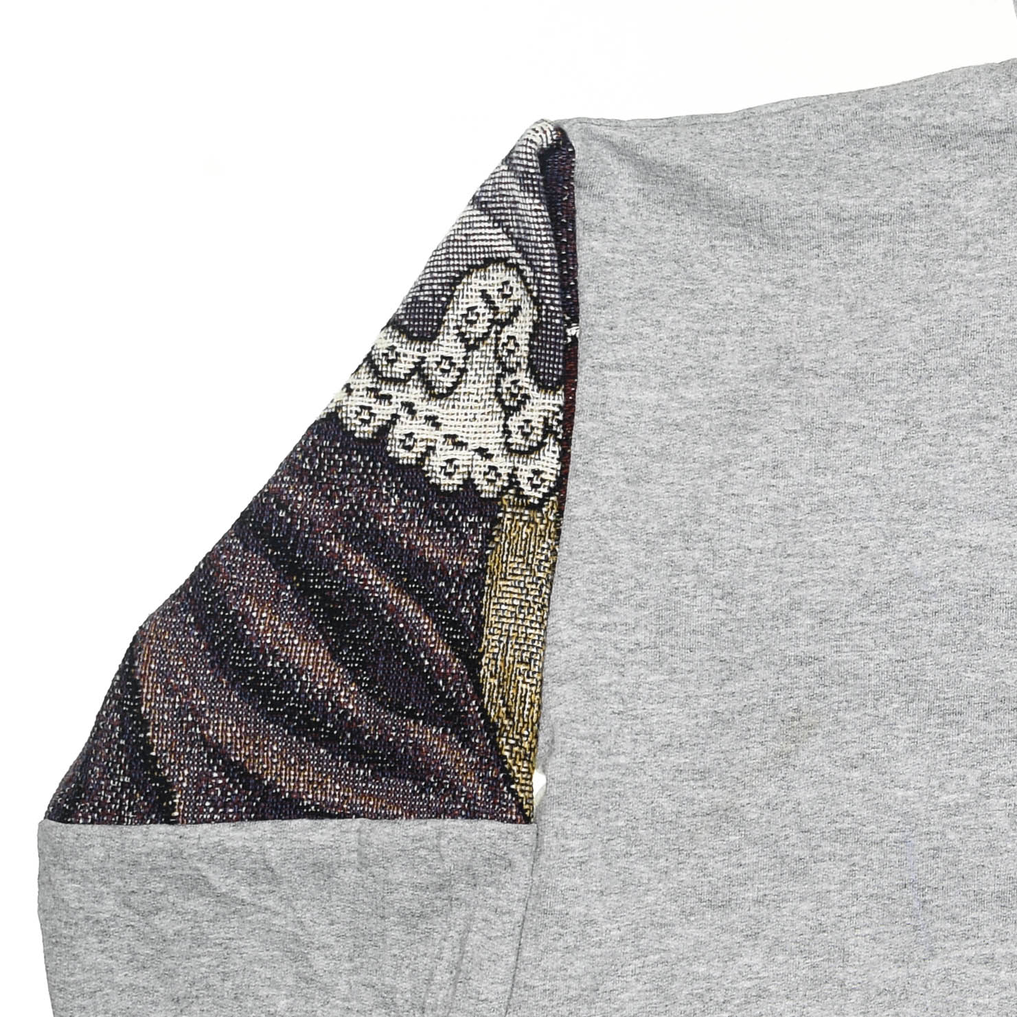Teddy Bear Patchwork Tapestry Zip Up Hoodie