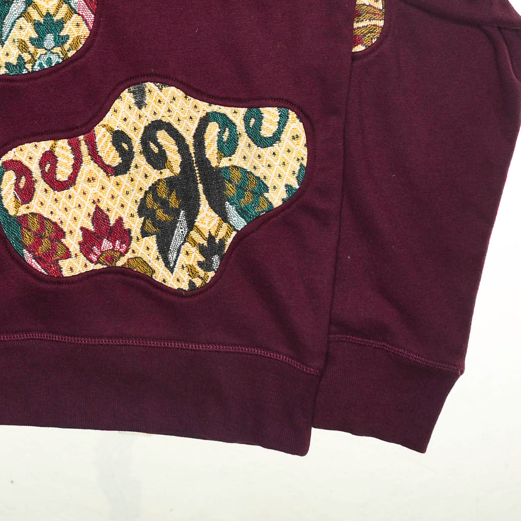 Earth Tone Patchwork Amoeba Tapestry Pullover